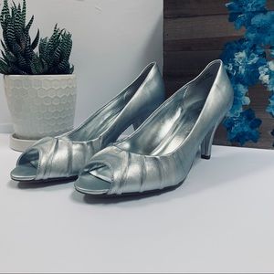 Stunning Silver Heels! Brand New